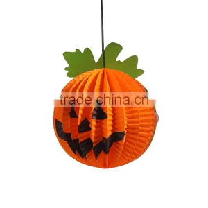 Halloween Party Decorations Paper Orange Pumpkin thumbnail-3