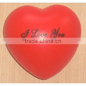 Heart Shape PU Ball With Logo Print PU Stress Ball thumbnail-1