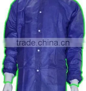 Disposable Dark Blue Spunbond Lab Coat thumbnail-1