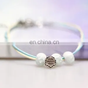 Chinese Handicrafts Fine Jewelry Ceramic Beads Bracelet Lotus Seed Accessories Honey Lovers thumbnail-4