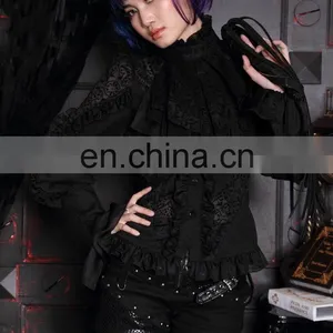 Gothic Aristocrat Frilled Shirt With Jabot thumbnail-5