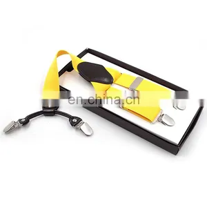 2017 Yiwu Longkang Fashion Wholesale Plain Color Adjustable Clips Suspenders Custom Suspenders Ski Suspenders thumbnail-6