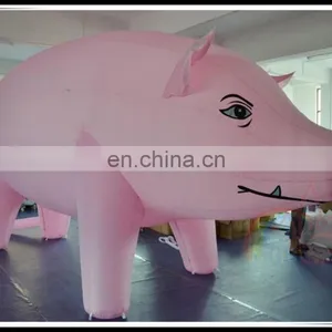 China Supplier Cheap Price Inflatable Pink Pig Advertising Promotional Giant Pig For Sale thumbnail-1