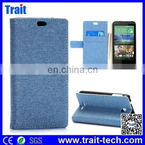 Leather Case With Cloth Texture Wallet Style Phone Case Cover for HTC Desire 510 thumbnail-2
