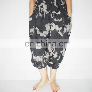 NAPAT Free Size 100% Cotton Harem Yoga Pants Thai Yoga Pants thumbnail-1