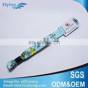 Hot Sale Cool Custom Metallic Woven Event Wristband With RFID Card thumbnail-1