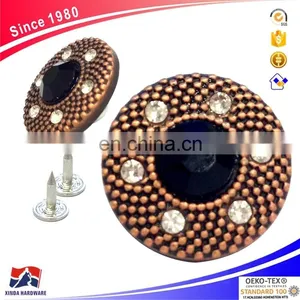 20mm Jeans Metal 3D Buttons, Brass Button And Rivet For Denim, Jackets thumbnail-3
