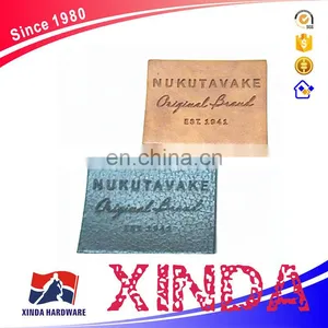 Leather Lables, Embossed Customized Design, Letter Patches thumbnail-1