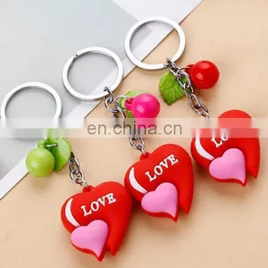 Big Love Heart Bag Charms Customized Logo Promotional Keychain Gifts 2018 Valentine Day Promotion Gifts thumbnail-3