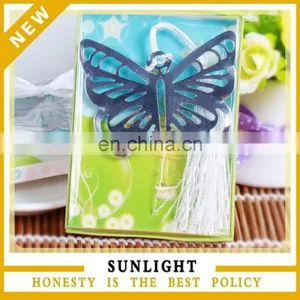 Butterfly Metal Bookmarks Wedding Favors With Silk Tassel Baby Party Favors thumbnail-1
