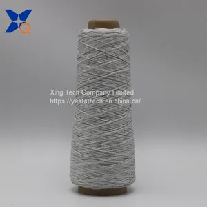 Ne32/2ply 20% Stainless Steel Staple Fiber Blended With 80% Polyester Staple Fiber Conductive Yarn by 7plies-XT11017 thumbnail-1