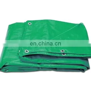 Strong Green Waterproof Tarpaulin Ground Sheet Covers For Camping, Fishing, Gardening & Pets - 3.5m x 3.5m thumbnail-1