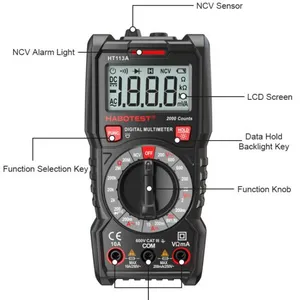 HT 113A Sold Hot Multimeter 2000 Counts Digital Low Price Digital Multimeter thumbnail-3
