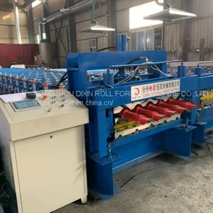 Double Layer Galvanized Roofing Sheet Roll Forming Machine thumbnail-4