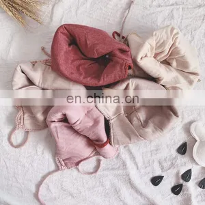 Baby Hat Korean Autumn and Winter Models Children's Warm Knitted Woolen Hat Girls Baby Cute Flower Pullover Hat Trend thumbnail-4