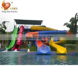 Best Price Exciting Water Rides Fiberglass Water Slide Barrel and Sled Slide thumbnail-1