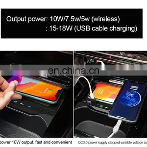 Hot Sale Design Qi Automatic Sensor Charger Wireless Car Mount Mobile Phone Fast Charger Wireless For Mercedes-Benz thumbnail-5