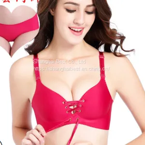 Beehive Cup Breathable Bra Smooth Bandage Pull B Closed Adjustable Rimless Bra thumbnail-1