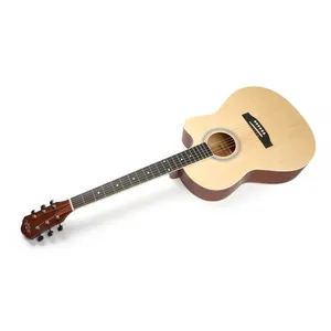 Acoustic Guitar HS3911 39 Inch Cutaway Guitar Factory Wholesale Cheap Price Guitar for Beginners thumbnail-2