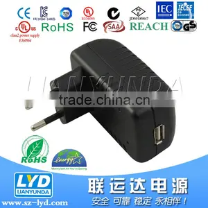 Switching Power Suppliers 5v 3a 15w USB Charger Adapter for LED Light UL CE FCC ROHS C-TICK SAA CB Approval thumbnail-1