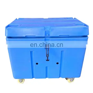 Dry Ice Cooling Container Cooler Box With Wheels Vaccine Carrier Cold Chain for Air Transport Box thumbnail-1