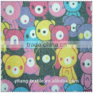 High Quality Cute Panda Printed Linen Fabric for Garments thumbnail-1