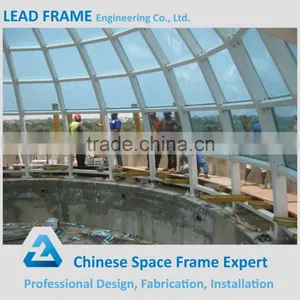 High Standard Space Frame Dome Steel Building With Glass Roof thumbnail-1