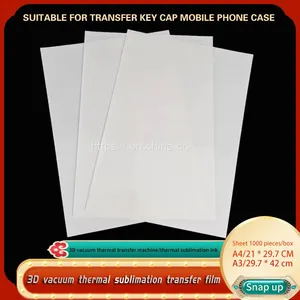 Heat Transfer Film.3D Vacuum Profiled Surface Heat Transfer Film. White Phone Case Key Cap Game Controller Transfer Imported Film thumbnail-4