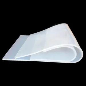 Soft Transparent Smooth Surface High Tear Heat Resistant Thin Silicone Rubber Sheet thumbnail-1