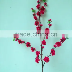 Artificial Decoration Peach Blossom Flower Branch thumbnail-1