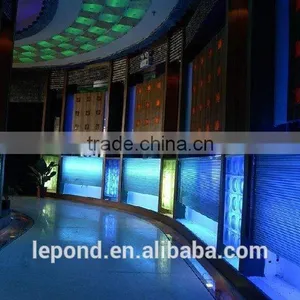 190*190*80mm Decorative Inner Colored Dark Blue Glass Block thumbnail-1