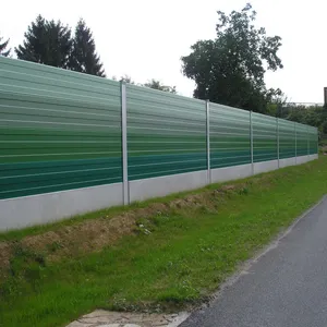 Modern ISO9001 BV Certified Galvanized Steel PVC Acryl Fire Resistant Anti-Corrosion Noise Barrier Wall 1000x2000mm Soundproof thumbnail-2