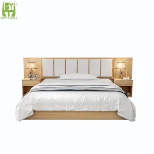Modern Light Luxury Leather Bedroom Soft Bed Suitable For High-end Villa Hotel Double Beds thumbnail-1