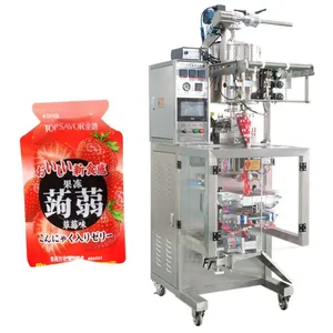 30-50 Bag/Min Irregular Shaped Sachet Pouch Packing Machine for Jelly Honey Liquid Juice thumbnail-1