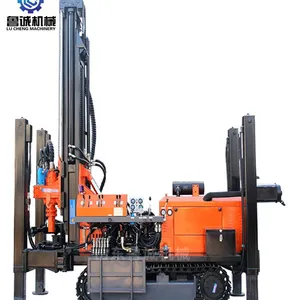 200m Tracked Pneumatic Drilling Rig, Diesel Powered Hard Rock Water Well Drilling Rig, Rural Water Supply Drilling Equipment thumbnail-1