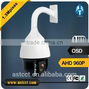 New HD AHD PTZ Camera Sony Housing HD AHD 960P IR High Speed Dome PTZ Camera IR 120m 27X Zoom 1.3Mpixes HD-AHD Output thumbnail-1