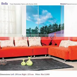 Fully Washable Fabric Series 2008 L Sharp Sofa thumbnail-1