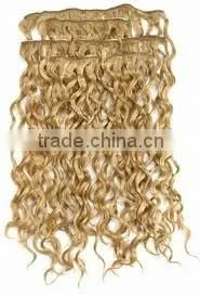 Fashion Curly Remy Human Hair Clip in Extention thumbnail-1