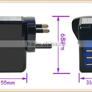 Portable Travel Charger 3.5/4.2A 4 Ports Wall Charger thumbnail-1
