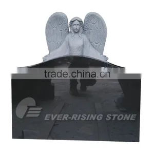 Black Granite Angel Headstones thumbnail-5