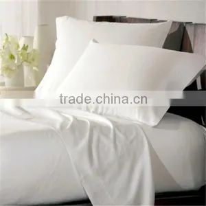 100% Cotton Bleached / Dyed Satin Fabric for Hotel Embroidered Bedding Sets thumbnail-1