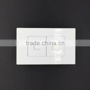 118 Series Computer Wall Socket Outlet+ Telephone Socket Outlet thumbnail-1