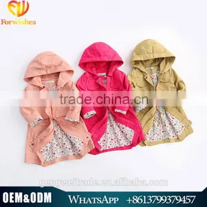 Wholesale Children's Boutique Clothing Kids Coats High Quality Floral Cotton Girls Winter Coat thumbnail-1