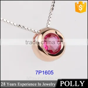 China Jewelry AAAA Zircon Pendant Necklace Silver Fashion Jewelry thumbnail-1