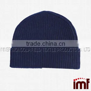 100% Pure Cashmere Ribbed Ultra Plush Hat thumbnail-1