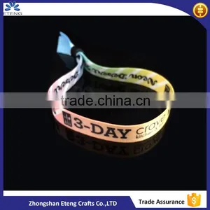 Popular Cheap Custom Printed Satin Wristbands,custom Cloth Wristband,custom Thin Wristbands thumbnail-1