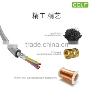 Golf Brand Cheaper 3.5mm Male To Male Extension Cable Aux Cable For Car/ Headphone/PM4/PM3 TPE 1M Connector Cable TB-0378 thumbnail-6