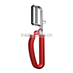 S/S+TPR Creative Peeler/ Kitchen Tools Stainless Steel Fruit&vegetable Peeler thumbnail-1
