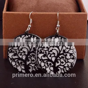Hot Selling Fashion Matte Popular Elements Hollow Tree Stup Earrings thumbnail-3