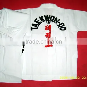 Taekwondo Clothing Taekwondo Suits Taekwondo Garment ITF Taekwondo Wear ITF Taekwondo Uniform V-neck Kimonos thumbnail-1